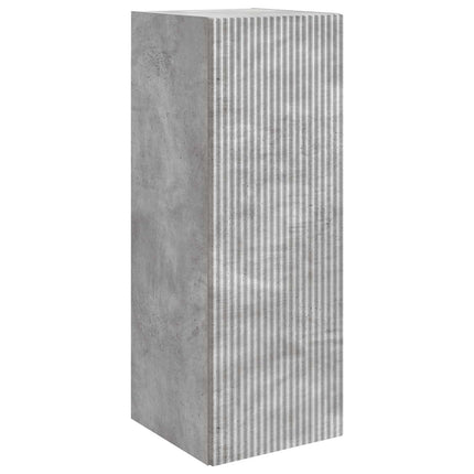 Väggmonterat skåp Betonggrå 33 x 34,5 x 90 cm Konstruerat trä
