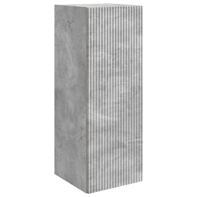 Väggmonterat skåp 33 x 34,5 x 90 cm Konstruerat trä Betonggrå