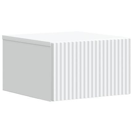 Väggmonterat Sängbord Vit 33 x 34,5 x 20 cm Konstruerat trä