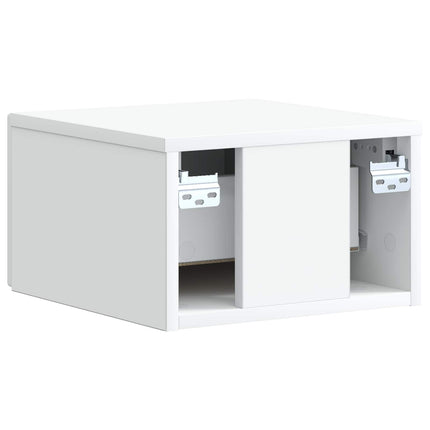 Väggmonterat Sängbord Vit 33 x 34,5 x 20 cm Konstruerat trä