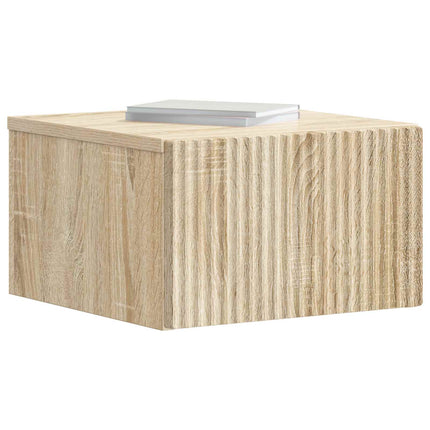 Väggmonterat Sängbord med låda Sonoma-ek 33 x 34,5 x 20 cm