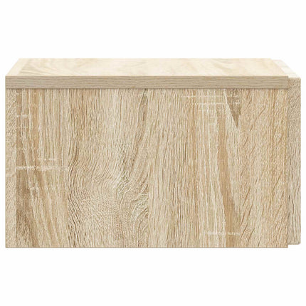 Väggmonterat Sängbord med låda Sonoma-ek 33 x 34,5 x 20 cm
