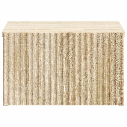 Väggmonterat Sängbord 2 pcs Sonoma-ek 33 x 34,5 x 20 cm