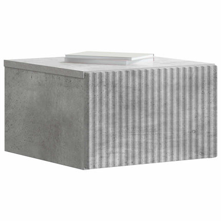 Väggmonterat Sängbord 2 pcs Betonggrå 33 x 34,5 x 20 cm