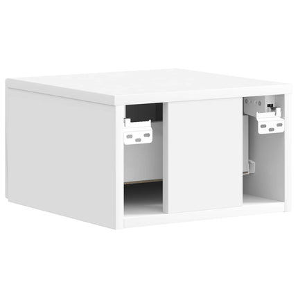 Väggmonterat Sängbord 2 pcs Vit högglans 33 x 34,5 x 20 cm