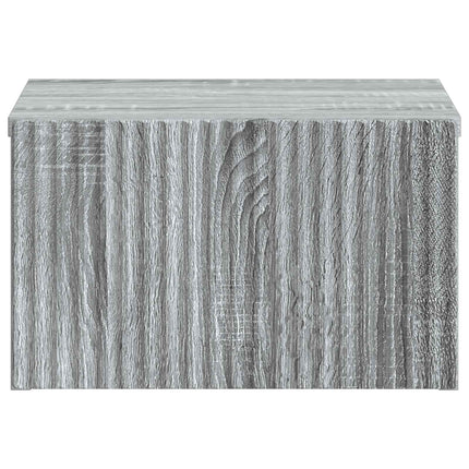 Väggmonterat Sängbord 2 pcs Grå sonoma-ek 33 x 34,5 x 20 cm