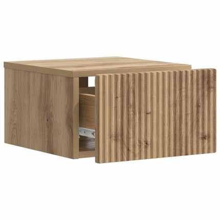 Väggmonterat Sängbord med låda Artisan-ek 33 x 34,5 x 20 cm