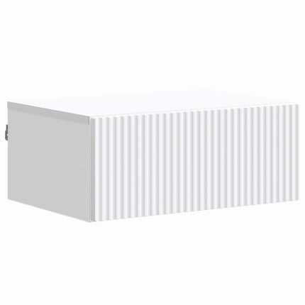 Väggmonterat Sängbord Vit 49 x 34,5 x 20 cm Konstruerat trä