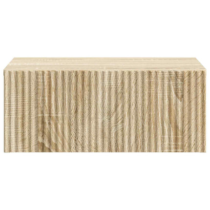 Väggmonterat Sängbord med låda Sonoma-ek 49 x 34,5 x 20 cm