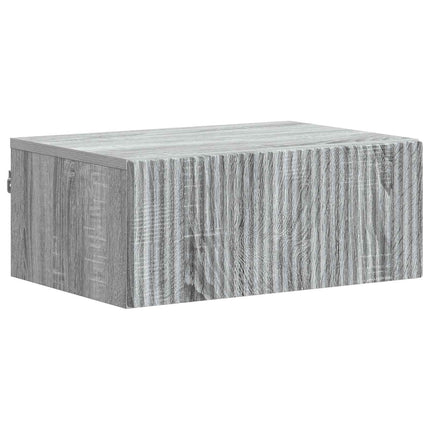 Väggmonterat Sängbord 2 pcs Grå sonoma-ek 49 x 34,5 x 20 cm