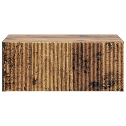 Väggmonterat Sängbord 2 pcs Gammalt trä 49 x 34,5 x 20 cm