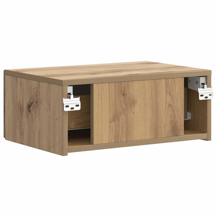 Väggmonterat Sängbord 2 pcs Artisan-ek 49 x 34,5 x 20 cm