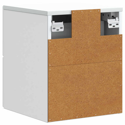 Väggmonterat Sängbord Vit 33 x 34,5 x 40 cm Konstruerat trä