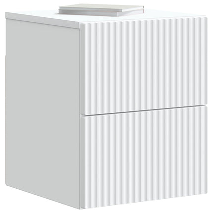 Väggmonterat Sängbord Vit 33 x 34,5 x 40 cm Konstruerat trä