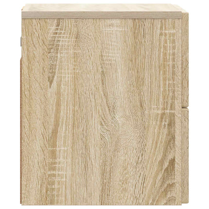 Väggmonterat Sängbord 2 pcs Sonoma-ek 33 x 34,5 x 40 cm