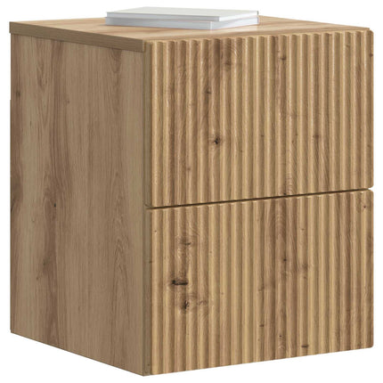 Väggmonterat Sängbord med låda Artisan-ek 33 x 34,5 x 40 cm