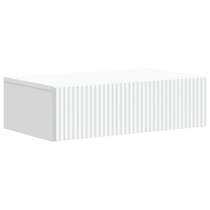 Väggmonterad sidobord Vit 59 x 34,5 x 17 cm Konstruerat trä