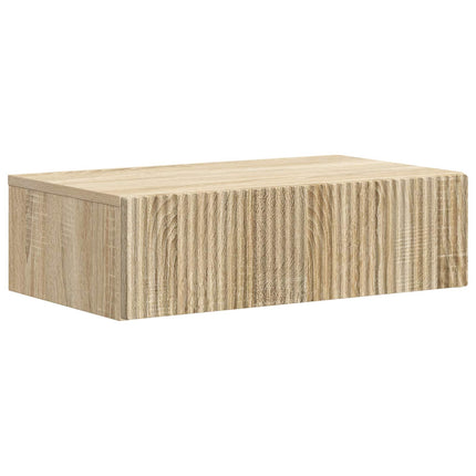 Väggmonterad sidobord Sonoma-ek 59 x 34,5 x 17 cm