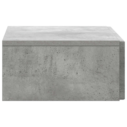 Väggmonterad sidobord Betonggrå 59 x 34,5 x 17 cm