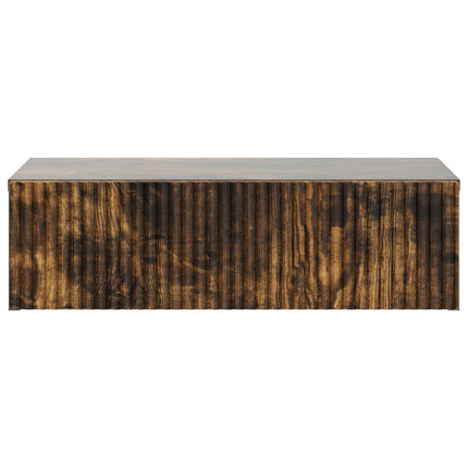 Väggmonterad sidobord Rökt ek 59 x 34,5 x 17 cm Konstruerat trä