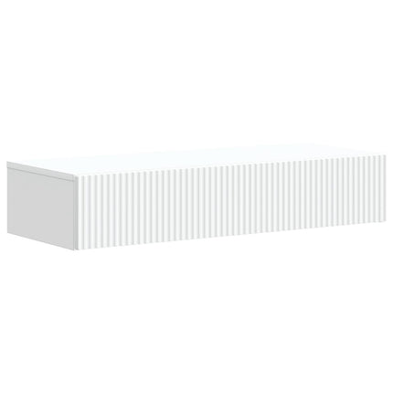 Väggmonterad sidobord Vit 87,5 x 34,5 x 17 cm Konstruerat trä