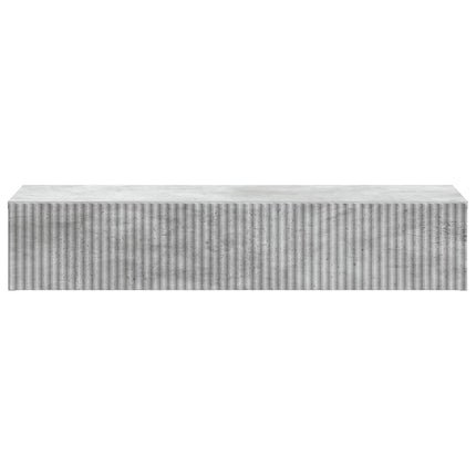 Väggmonterad sidobord Betonggrå 87,5 x 34,5 x 17 cm