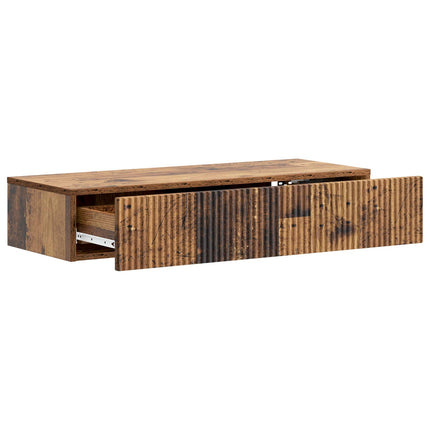 Väggmonterad sidobord Gammalt trä 87,5 x 34,5 x 17 cm