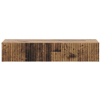 Väggmonterad sidobord Gammalt trä 87,5 x 34,5 x 17 cm