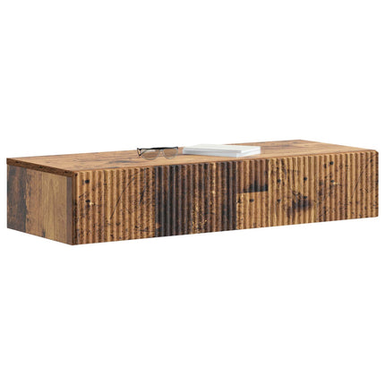 Väggmonterad sidobord Gammalt trä 87,5 x 34,5 x 17 cm