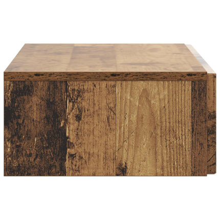 Väggmonterad sidobord Gammalt trä 87,5 x 34,5 x 17 cm