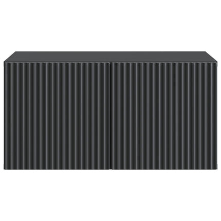 Väggmonterad TV-bänk Svart 59,5 x 41 x 30 cm Konstruerat trä