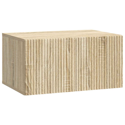 Väggmonterad TV-bänk Väggmonterad Sonoma-ek 59,5 x 41 x 30 cm