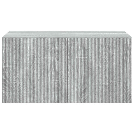 Väggmonterad TV-bänk Grå sonoma-ek 59,5 x 41 x 30 cm