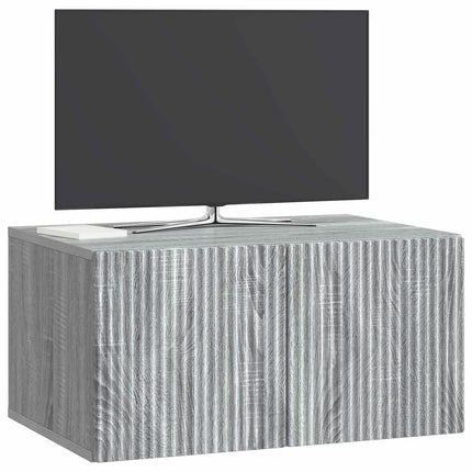 Väggmonterad TV-bänk Grå sonoma-ek 59,5 x 41 x 30 cm
