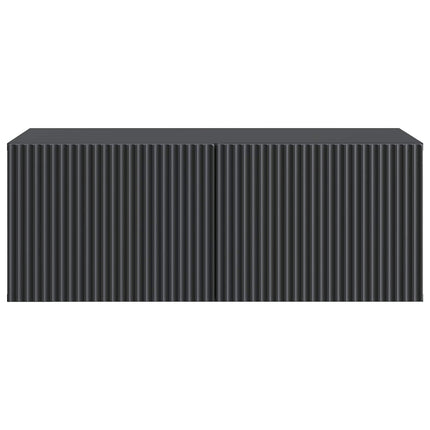 Väggmonterad TV-bänk Svart 78,5 x 41 x 30 cm Konstruerat trä