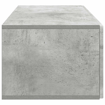 Väggmonterad TV-bänk Väggmonterad Betonggrå 78,5 x 41 x 30 cm