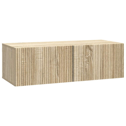 Väggmonterad TV-bänk Sonoma-ek 98 x 41 x 30 cm Konstruerat trä