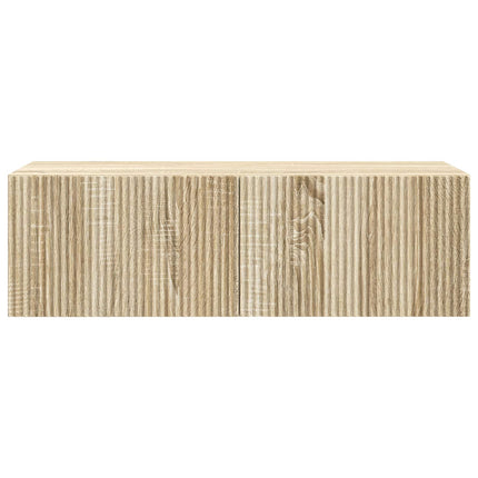 Väggmonterad TV-bänk Sonoma-ek 98 x 41 x 30 cm Konstruerat trä