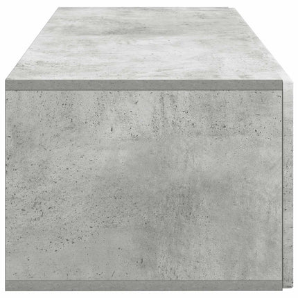 Väggmonterad TV-bänk Betonggrå 98 x 41 x 30 cm Konstruerat trä