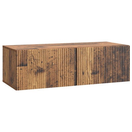 Väggmonterad TV-bänk Väggmonterad Gammalt trä 98 x 41 x 30 cm