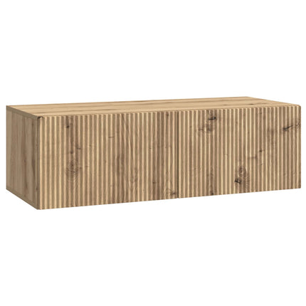 Väggmonterad TV-bänk Artisan-ek 98 x 41 x 30 cm Konstruerat trä