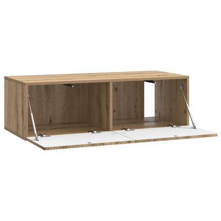 Väggmonterad TV-bänk Artisan-ek 98 x 41 x 30 cm Konstruerat trä