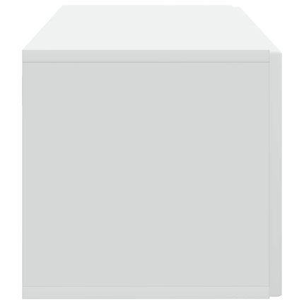 Väggmonterad TV-bänk Vit 59,5 x 31 x 30 cm Konstruerat trä