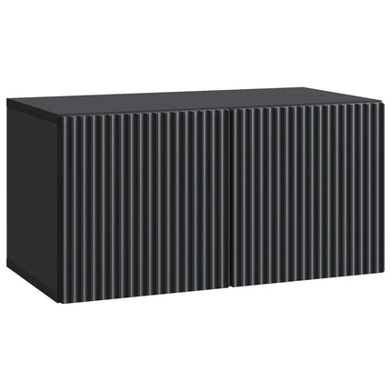 Väggmonterad TV-bänk Svart 59,5 x 31 x 30 cm Konstruerat trä