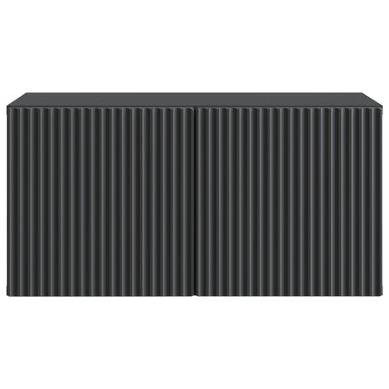 Väggmonterad TV-bänk Svart 59,5 x 31 x 30 cm Konstruerat trä