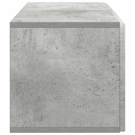 Väggmonterad TV-bänk Väggmonterad Betonggrå 59,5 x 31 x 30 cm