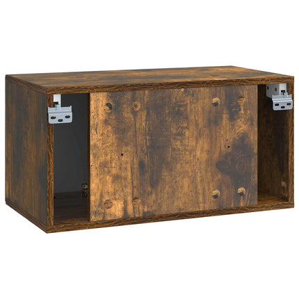 Väggmonterad TV-bänk Rökt ek 59,5 x 31 x 30 cm Konstruerat trä