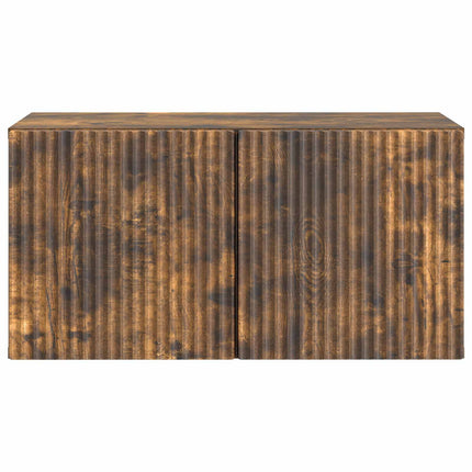 Väggmonterad TV-bänk Rökt ek 59,5 x 31 x 30 cm Konstruerat trä