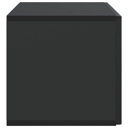 Väggmonterad TV-bänk Svart 78,5 x 31 x 30 cm Konstruerat trä