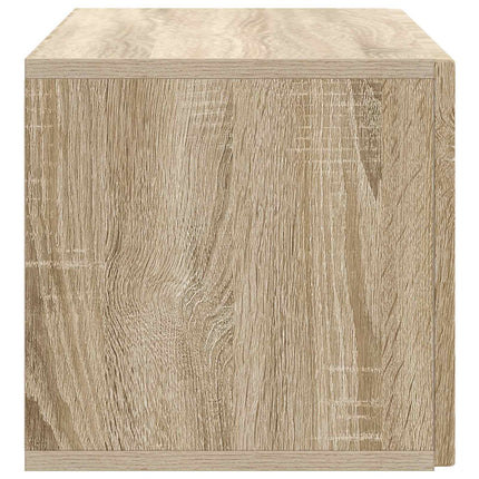 Väggmonterad TV-bänk Väggmonterad Sonoma-ek 78,5 x 31 x 30 cm